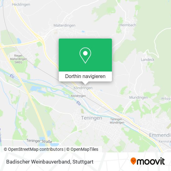 Badischer Weinbauverband Karte