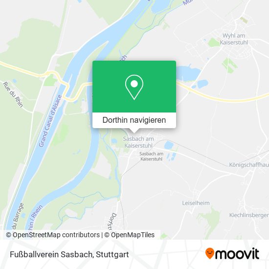 Fußballverein Sasbach Karte