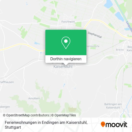 Ferienwohnungen in Endingen am Kaiserstuhl Karte