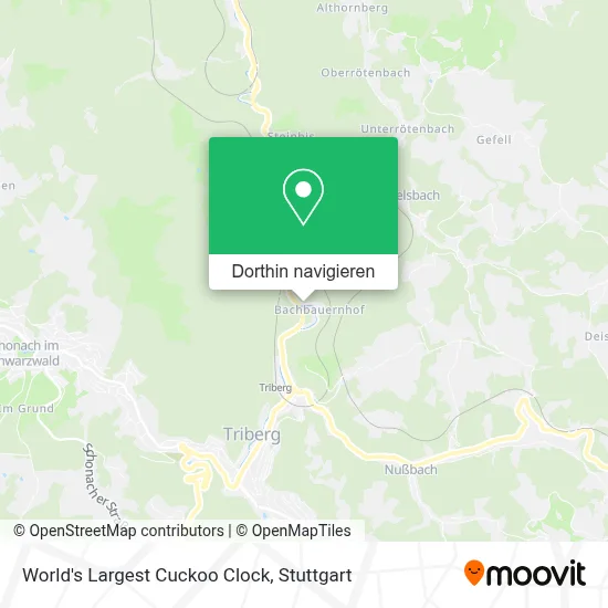 World's Largest Cuckoo Clock Karte