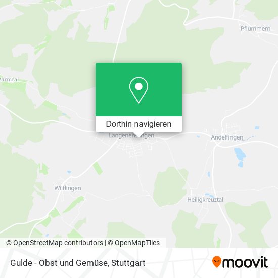 Gulde - Obst und Gemüse Karte