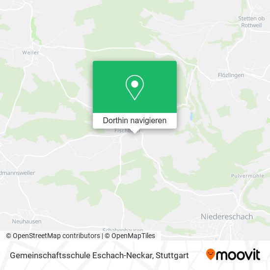 Gemeinschaftsschule Eschach-Neckar Karte