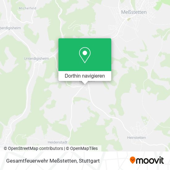 Gesamtfeuerwehr Meßstetten Karte