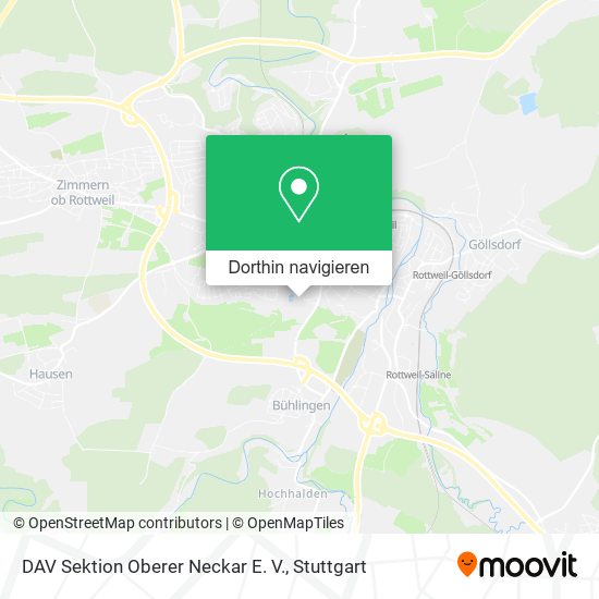 DAV Sektion Oberer Neckar E. V. Karte