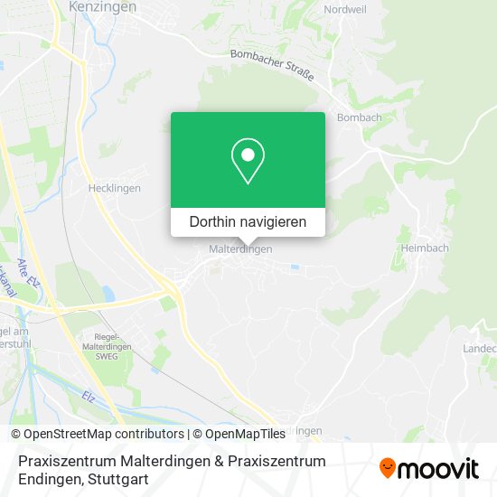 Praxiszentrum Malterdingen & Praxiszentrum Endingen Karte