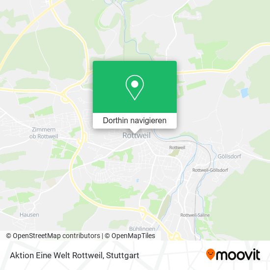 Aktion Eine Welt Rottweil Karte