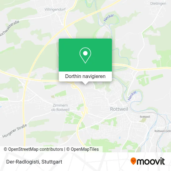 Der-Radlogisti Karte