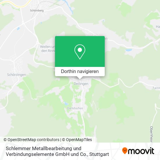 Schlemmer Metallbearbeitung und Verbindungselemente GmbH und Co. Karte