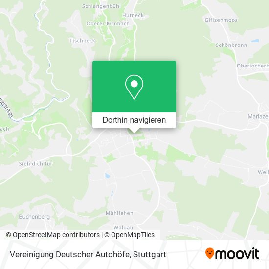 Vereinigung Deutscher Autohöfe Karte