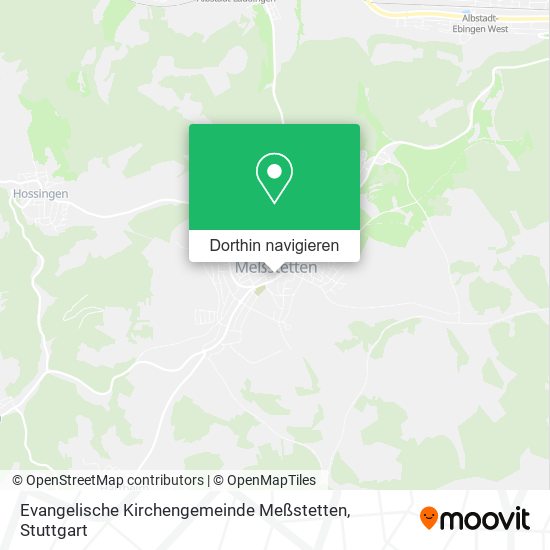 Evangelische Kirchengemeinde Meßstetten Karte