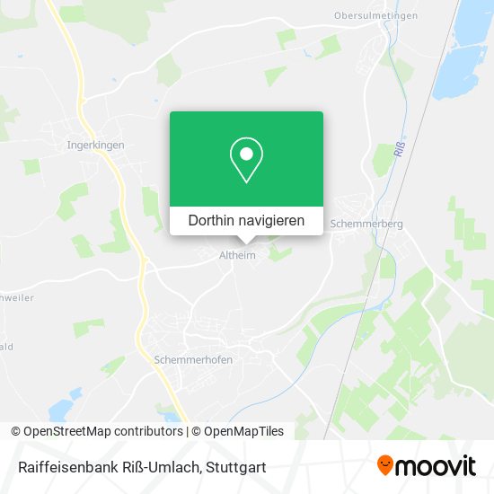 Raiffeisenbank Riß-Umlach Karte