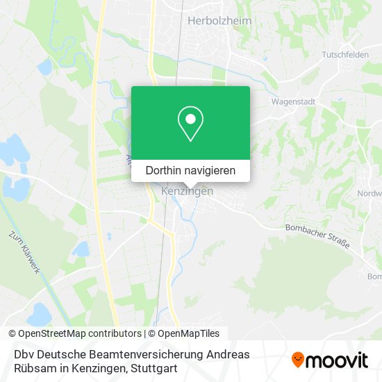 Dbv Deutsche Beamtenversicherung Andreas Rübsam in Kenzingen Karte