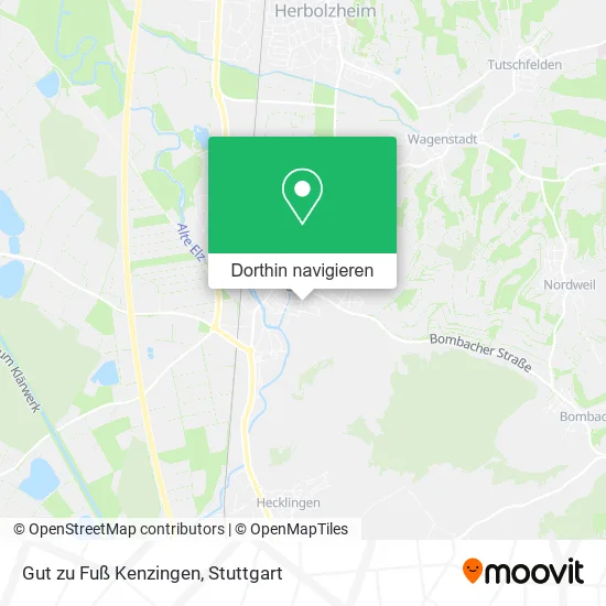 Gut zu Fuß Kenzingen Karte