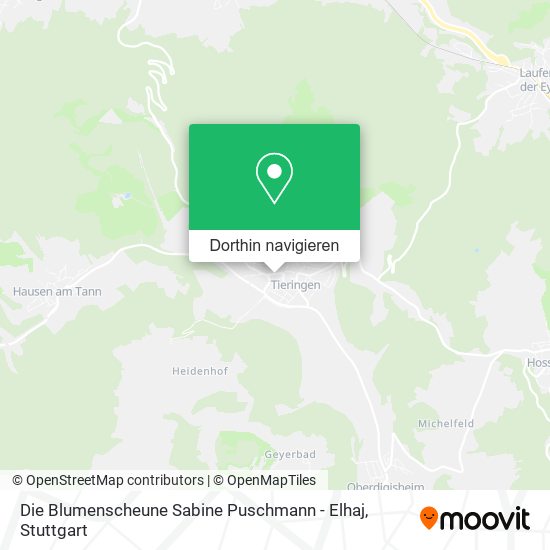 Die Blumenscheune Sabine Puschmann - Elhaj Karte