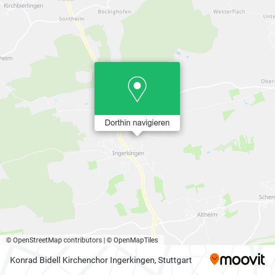 Konrad Bidell Kirchenchor Ingerkingen Karte
