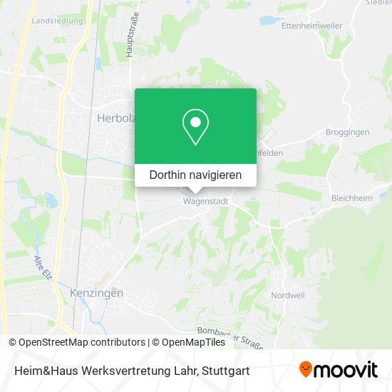 Heim&Haus Werksvertretung Lahr Karte