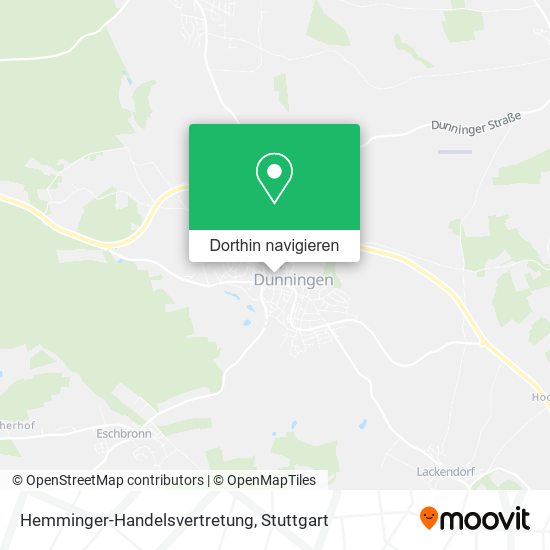 Hemminger-Handelsvertretung Karte