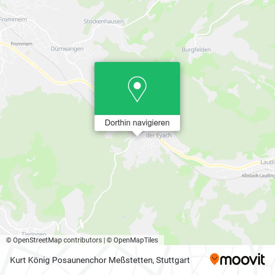 Kurt König Posaunenchor Meßstetten Karte