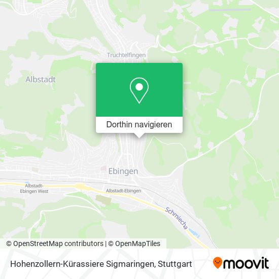 Hohenzollern-Kürassiere Sigmaringen Karte