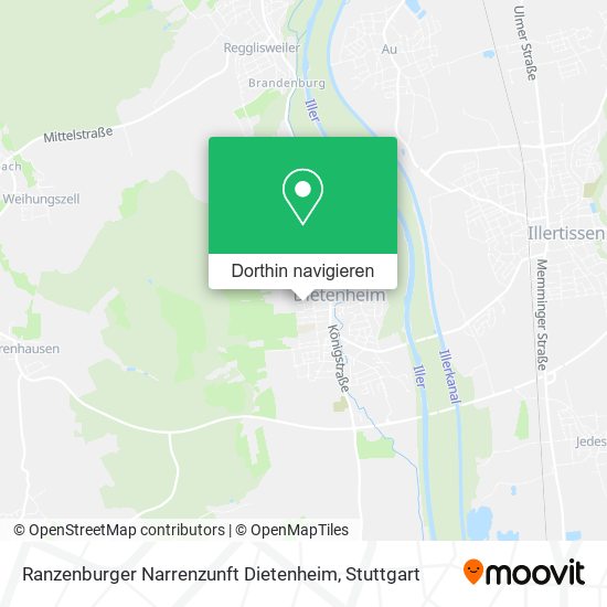 Ranzenburger Narrenzunft Dietenheim Karte