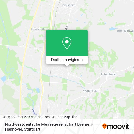 Nordwestdeutsche Messegesellschaft Bremen-Hannover Karte