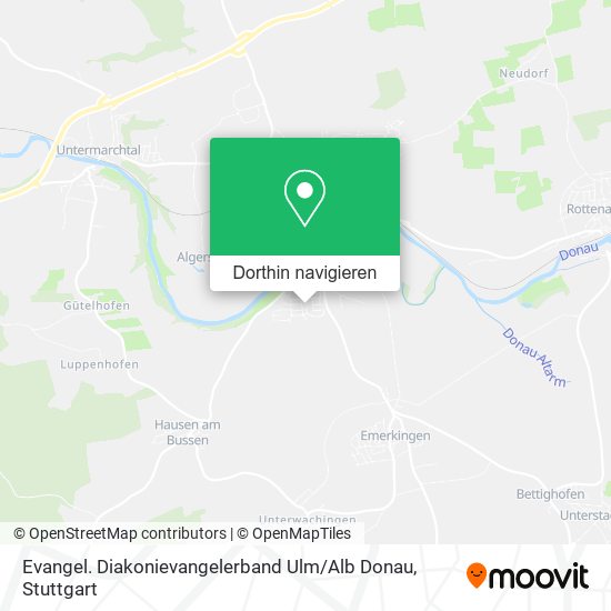 Evangel. Diakonievangelerband Ulm / Alb Donau Karte