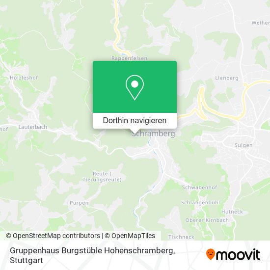 Gruppenhaus Burgstüble Hohenschramberg Karte