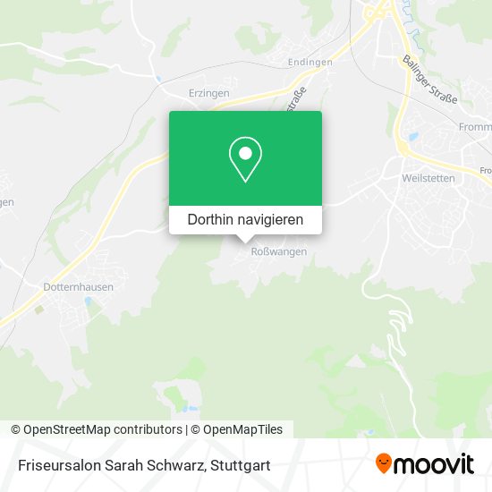 Friseursalon Sarah Schwarz Karte