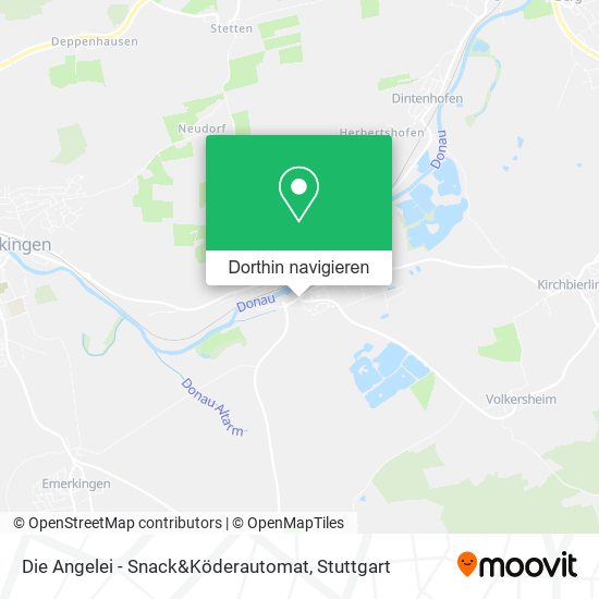 Die Angelei - Snack&Köderautomat Karte