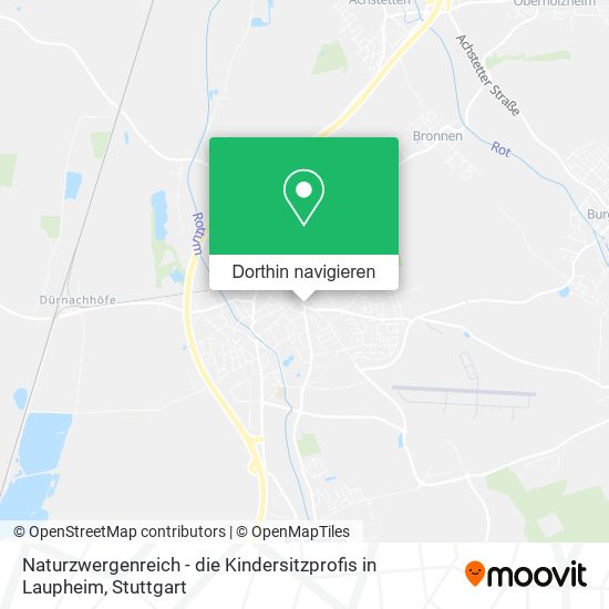 Naturzwergenreich - die Kindersitzprofis in Laupheim Karte