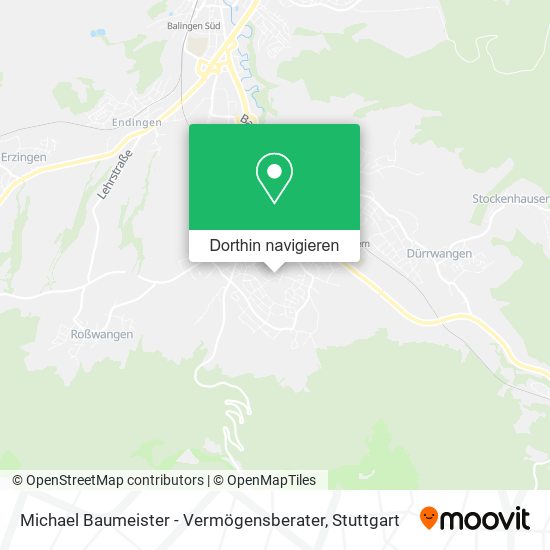 Michael Baumeister - Vermögensberater Karte
