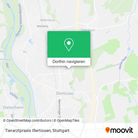 Tierarztpraxis Illertissen Karte