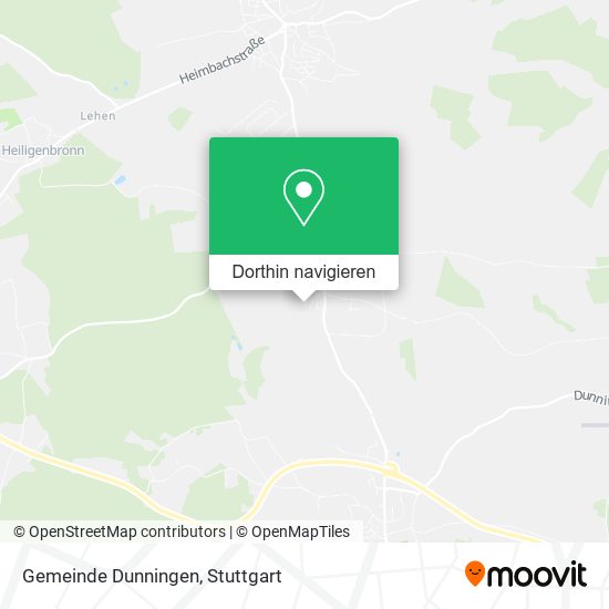 Gemeinde Dunningen Karte