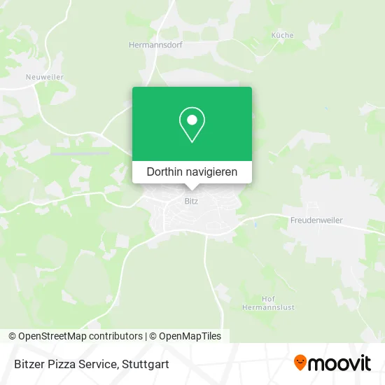 Bitzer Pizza Service Karte