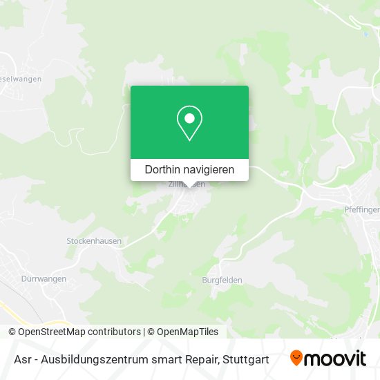 Asr - Ausbildungszentrum smart Repair Karte