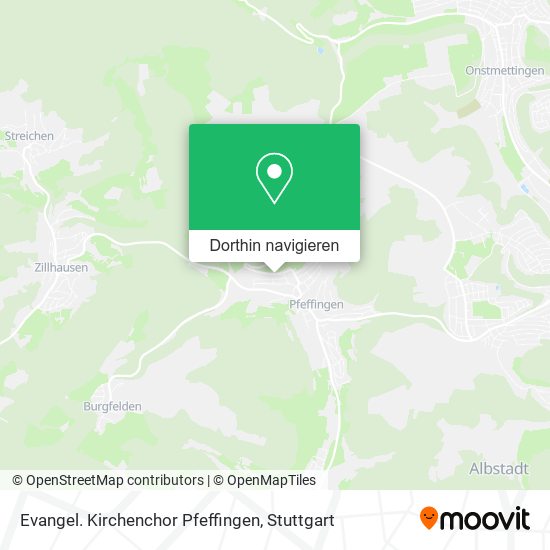 Evangel. Kirchenchor Pfeffingen Karte