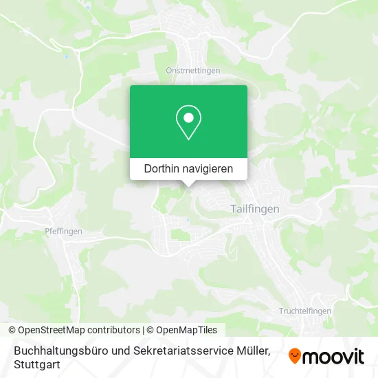 Buchhaltungsbüro und Sekretariatsservice Müller Karte