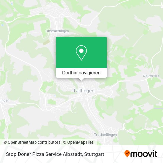 Stop Döner Pizza Service Albstadt Karte