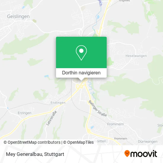 Mey Generalbau Karte