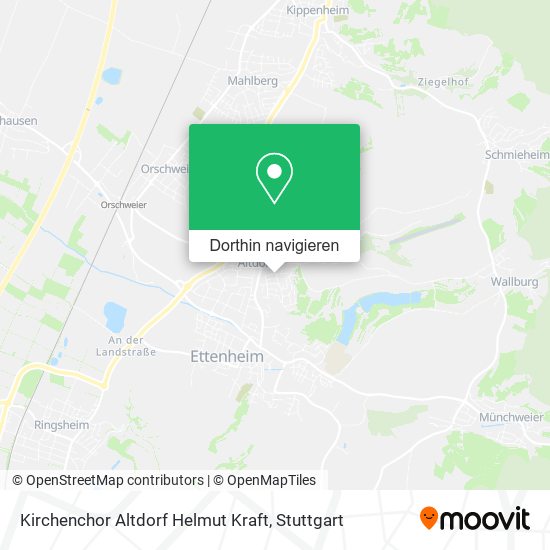 Kirchenchor Altdorf Helmut Kraft Karte