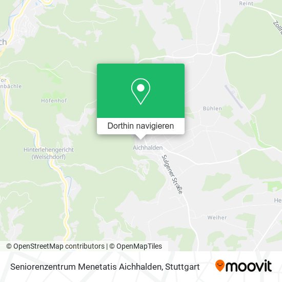Seniorenzentrum Menetatis Aichhalden Karte