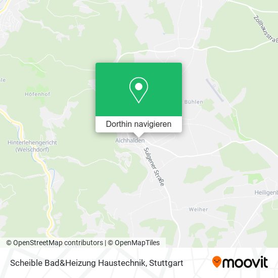 Scheible Bad&Heizung Haustechnik Karte