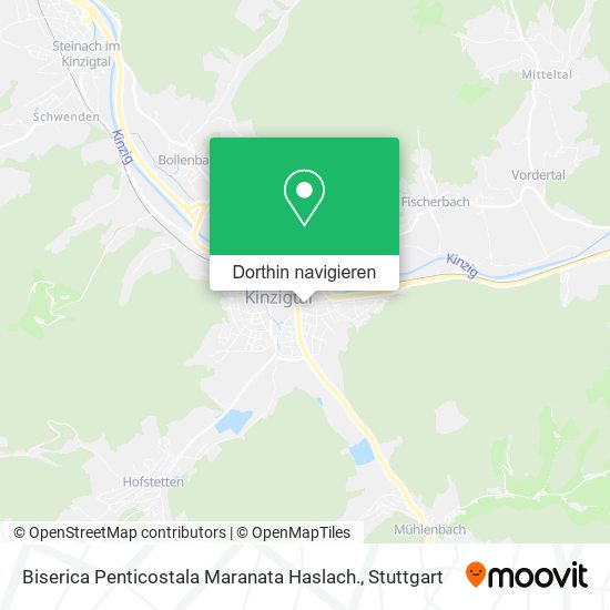 Biserica Penticostala Maranata Haslach. Karte