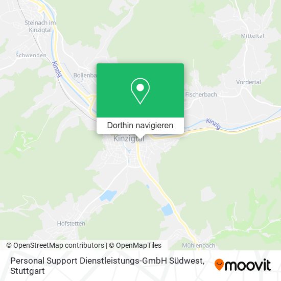 Personal Support Dienstleistungs-GmbH Südwest Karte