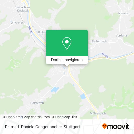 Dr. med. Daniela Gengenbacher Karte