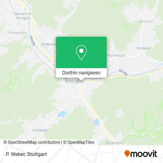 P. Weber Karte