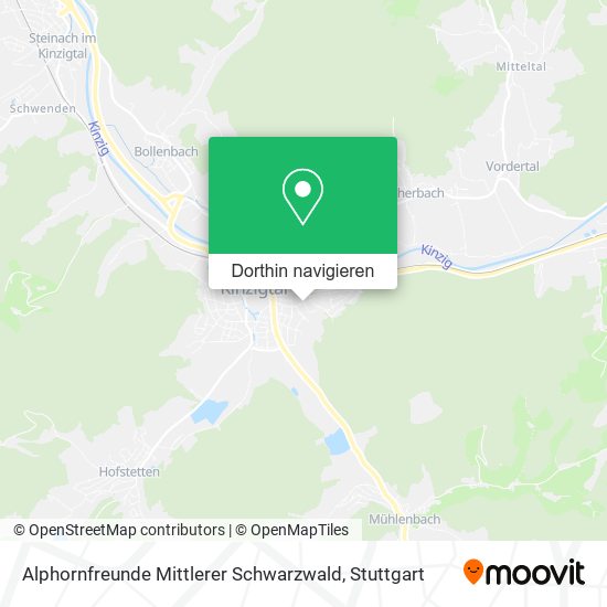 Alphornfreunde Mittlerer Schwarzwald Karte