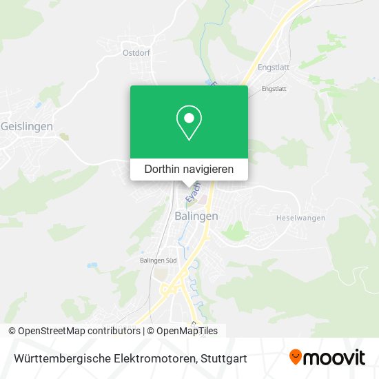 Württembergische Elektromotoren Karte