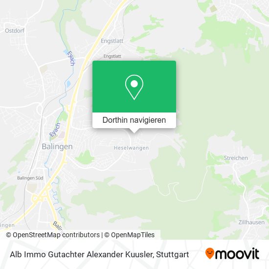 Alb Immo Gutachter Alexander Kuusler Karte