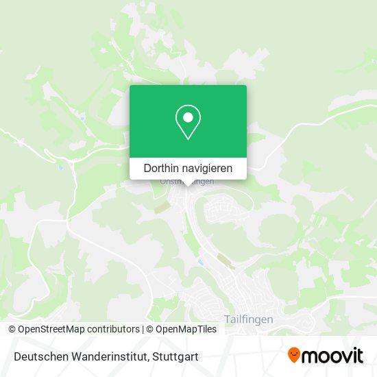 Deutschen Wanderinstitut Karte